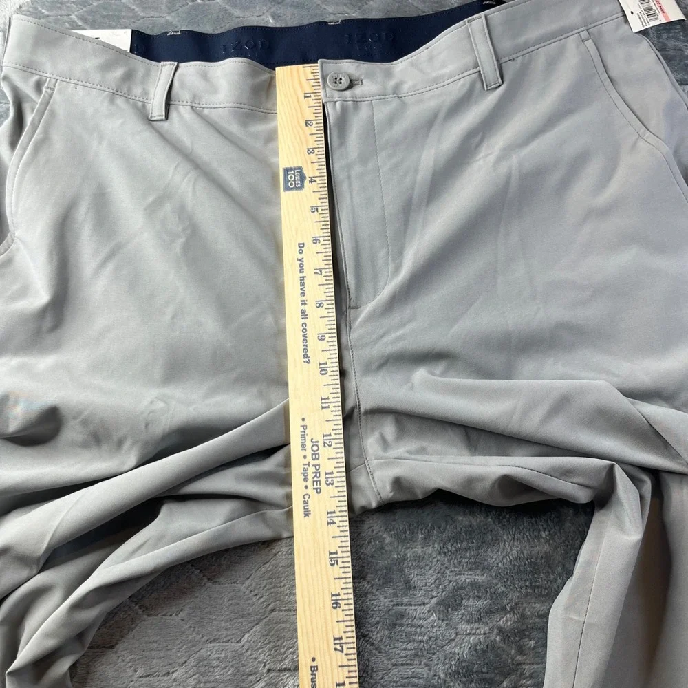 IZOD Golf Pants Mens 40x32 Gray Swing Flex Straight Fit Performance IZAGC08020 - Picture 8 of 10